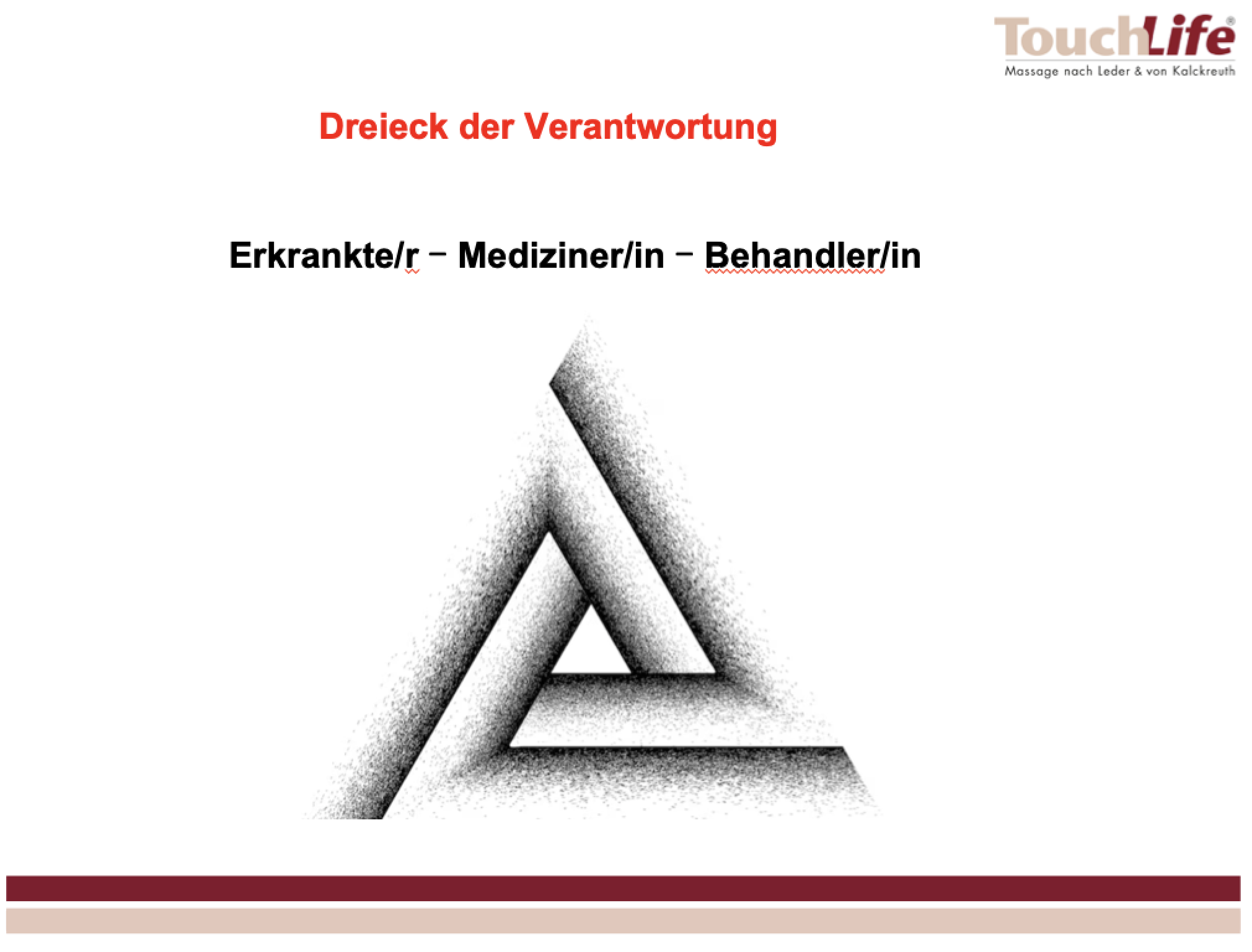 Tutorial mit Frank B. Leder - Das Dreieck der Verantwortung - relative und absolute Kontraindikationen