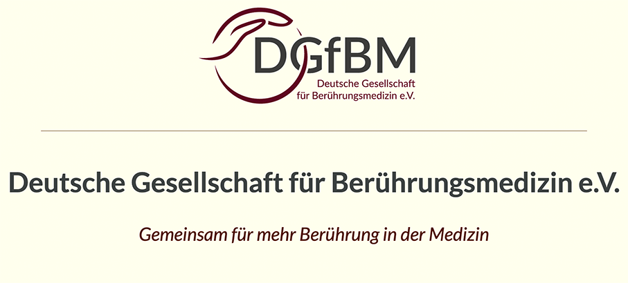 Abbildung zeigt das Logo der Deutschen Gesellschaft für Berührungsmedizin e.V.